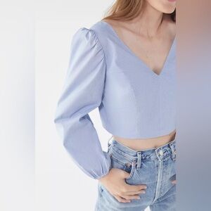 UO Puff Sleeve Crop Top